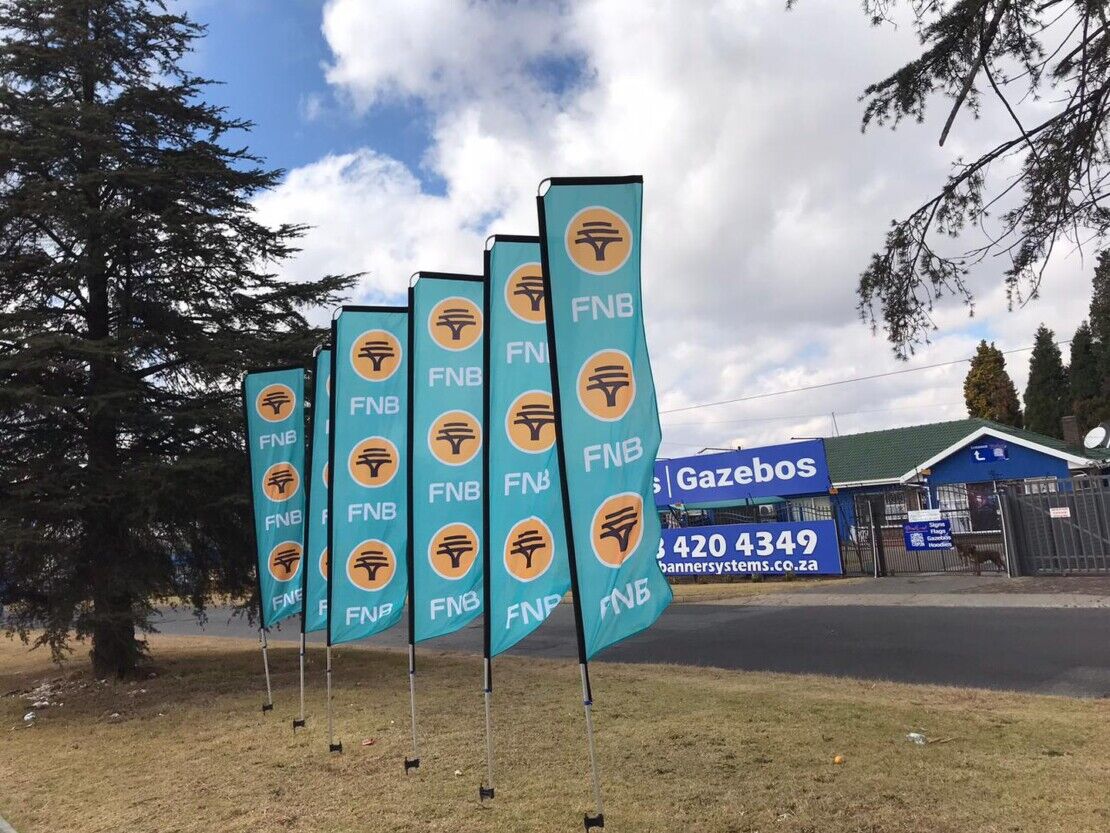Largest supplier of branded gazebos and flags and banners in south africa