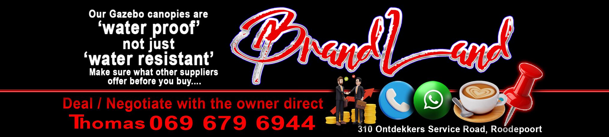 We manufacture branded gazebos, banners and flags. Buy your custom printed display products for indoor and outdoor events online