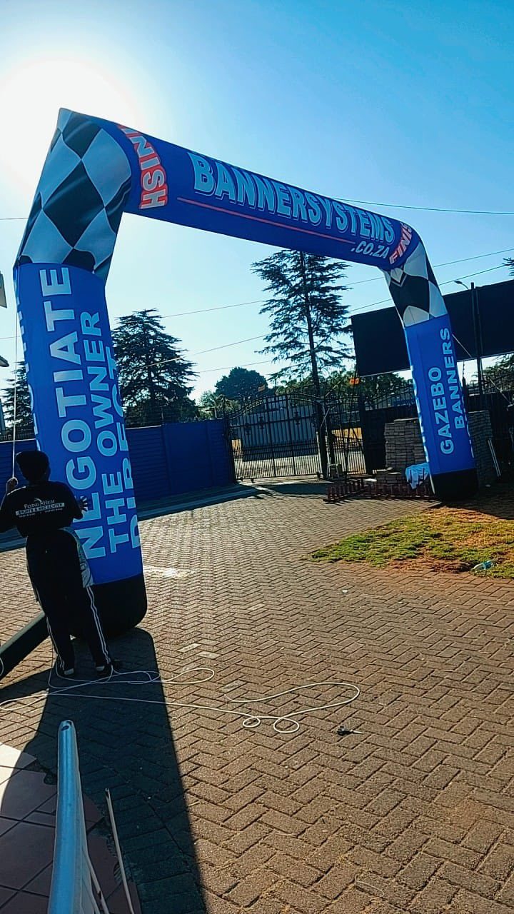 Branded gazebo best combo deals and giant inflatables and we are the best start finish inflatable manufacturer in SA as we print our inflatables in full colour