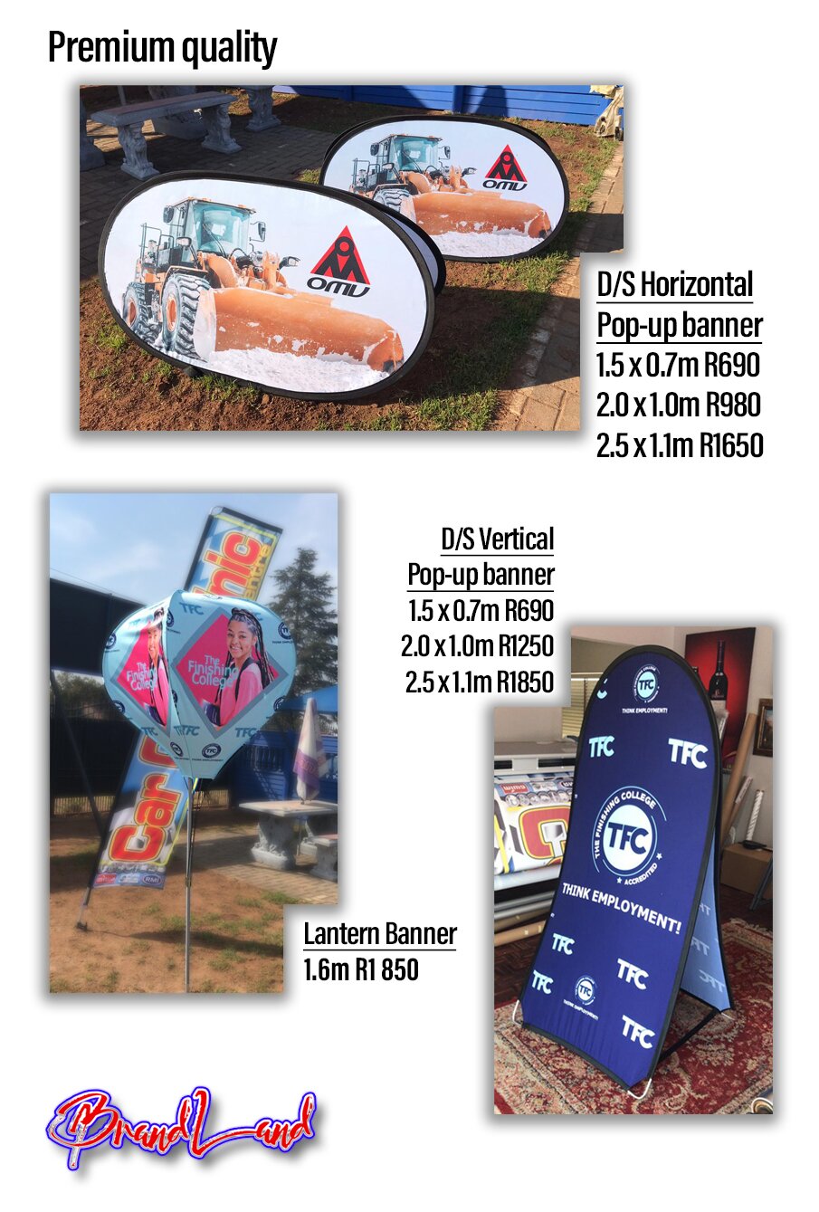 Branded Gazebos | Banners and Flags combo deals and specials
